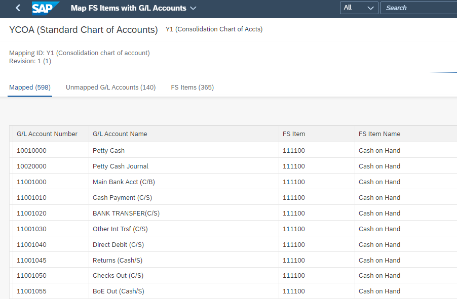 Image 3 - Map FS Items with GL accounts Image 3 - Map FS Items with GL accounts