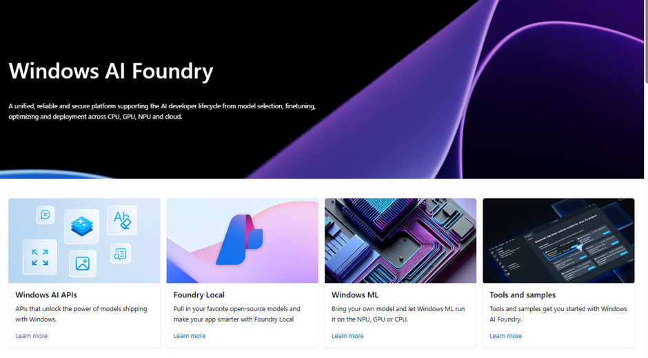 Key developments in AI foundry - windows AI foundry Key developments in AI foundry - windows AI foundry