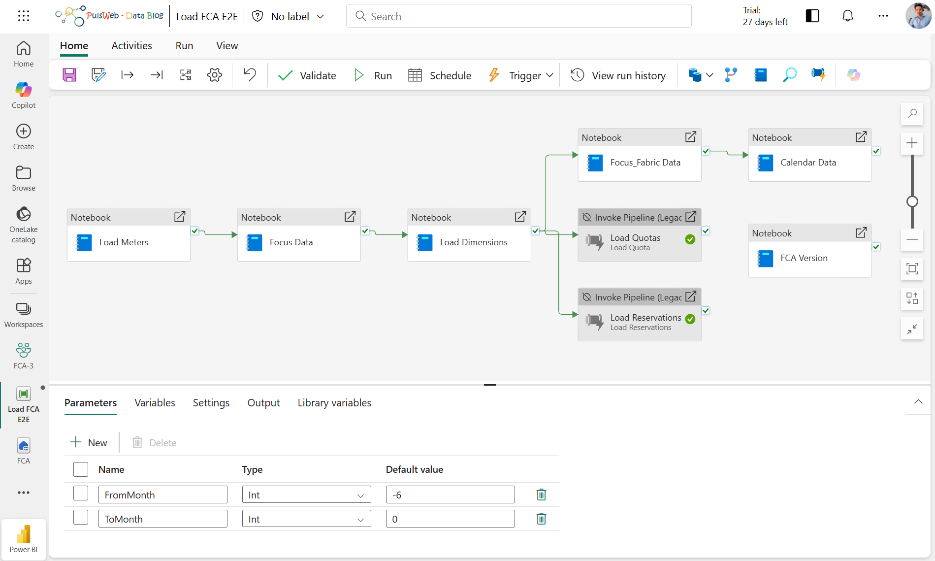 FCA Orchestration Pipeline 1