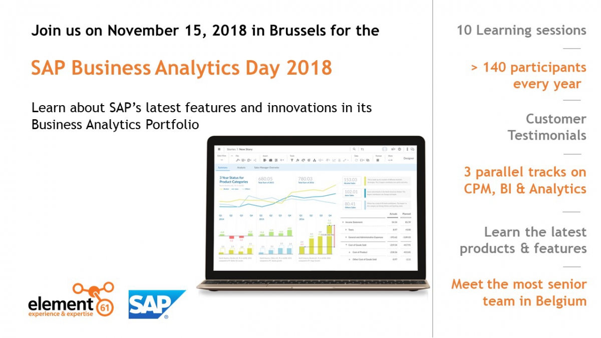 SAP Business Analytics Day 2018