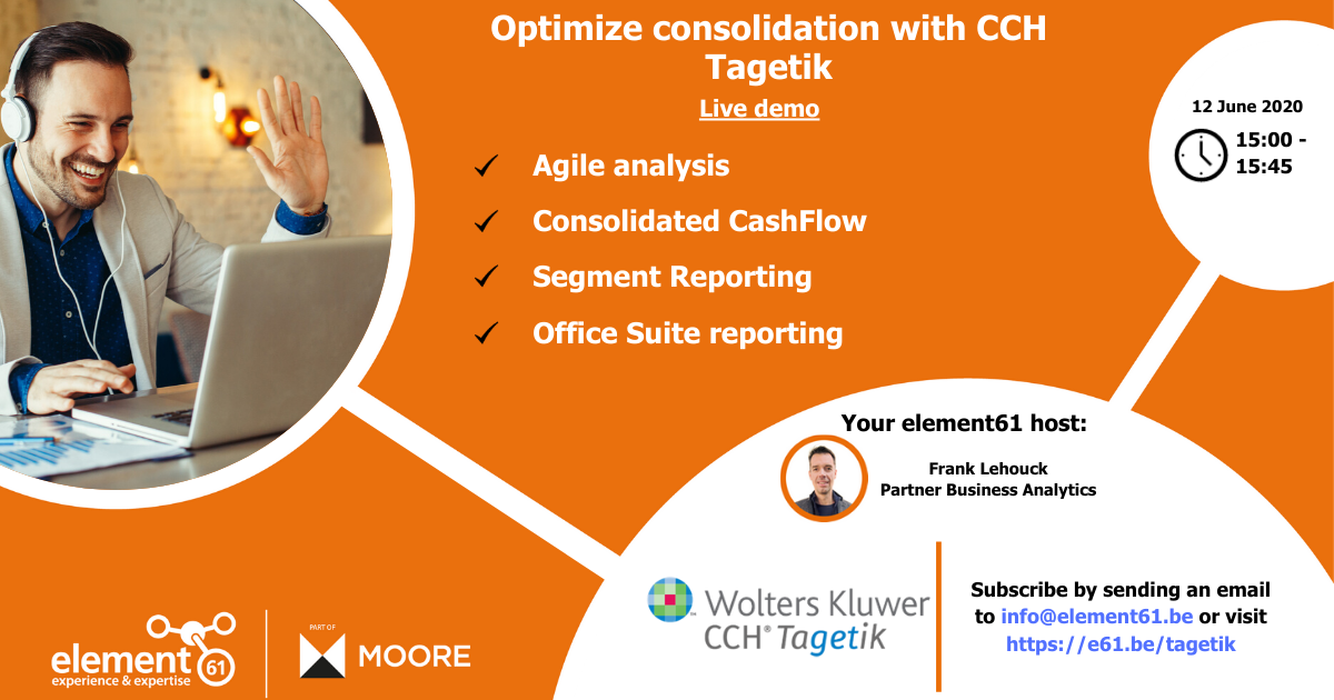 Optimize consolidation with CCH Tagetik (Webinar) Optimize consolidation with CCH Tagetik (Webinar)