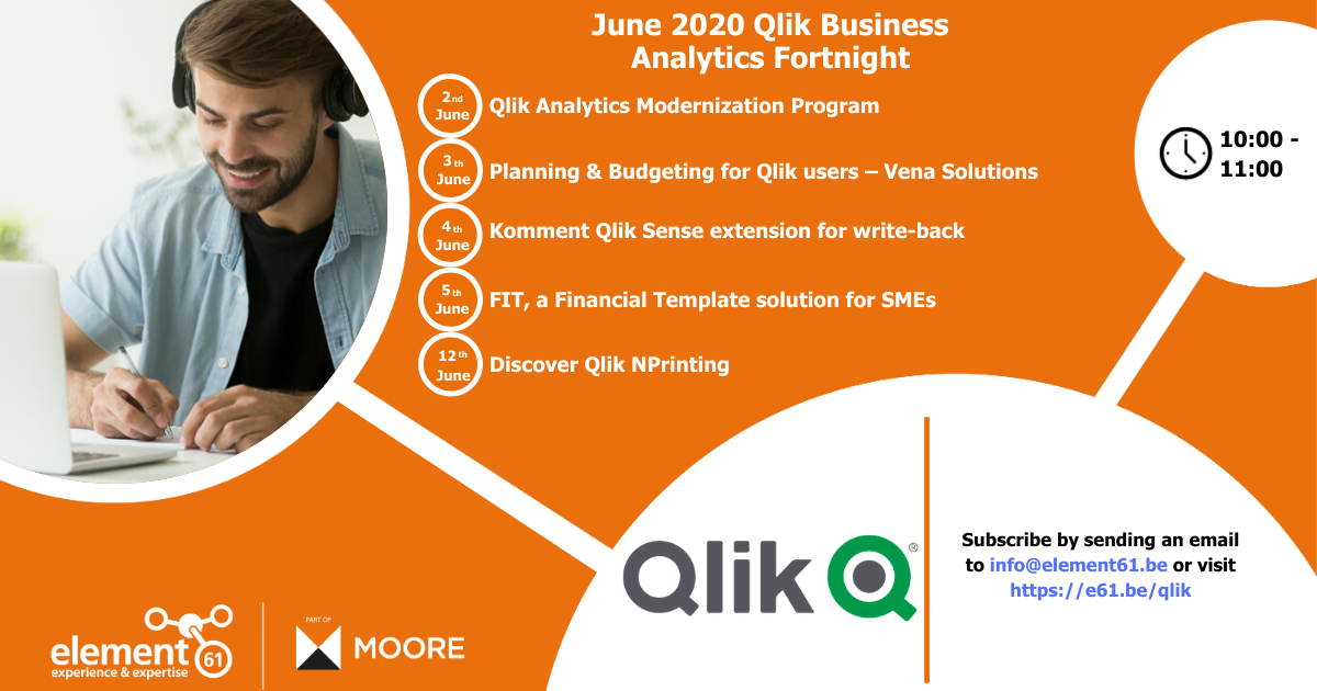 June 2020 Qlik Business Analytics Fortnight (Webinars)