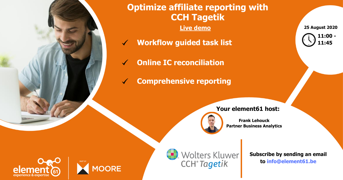 Optimize affiliate reporting with CCH Tagetik (Webinar)