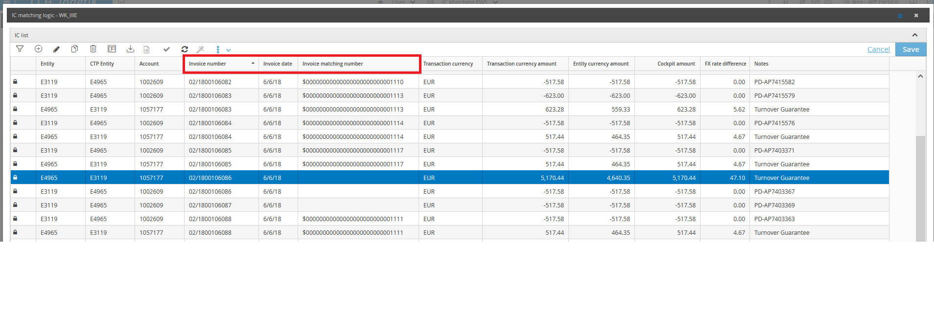 Intercompany reconciliations at the invoice level within CCH Tagetik