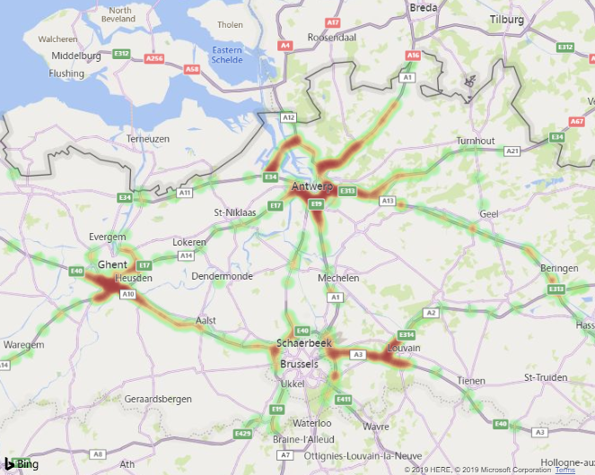 Predicting traffic intensity using Open Data & Microsoft Azure