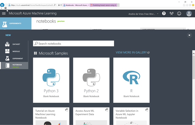 Microsoft Azure Machine Learning Studio brings an easy-to-use and comprehensive tool to get started with advanced analytics