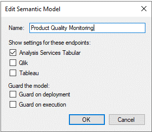 Edit Semantic Model