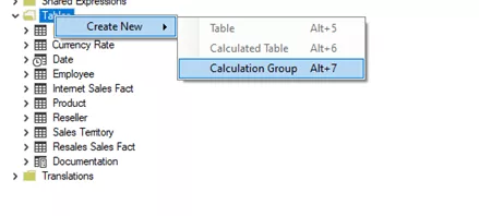Create a Calculation Group