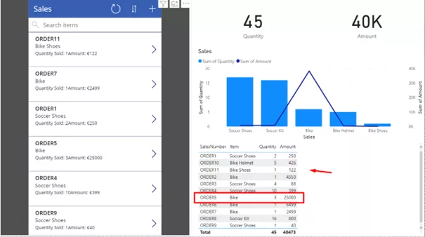 Enter data with Power Apps in Power BI Updated Report