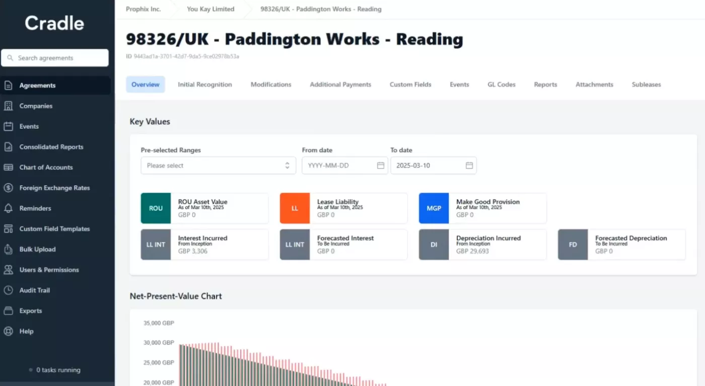 Cradle paddington works prophix one lease management screenshot Cradle paddington works prophix one lease management screenshot