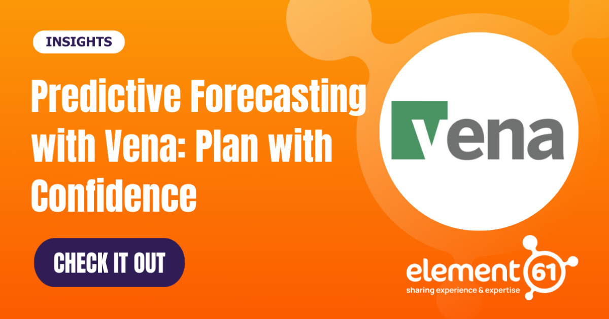 Predictive Forecasting with Vena: Plan with Confidence | element61